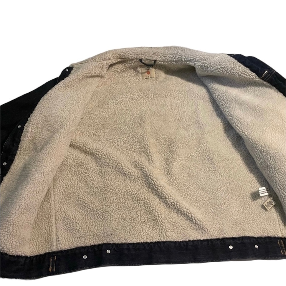 RUFF HEWN Denim / Sherpa Trucker Jacket Size Large — almost brand new - Picture 5 of 9